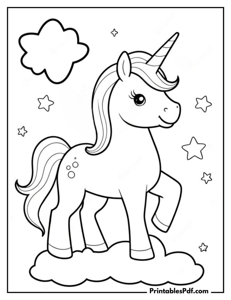 coloring unicorn pages